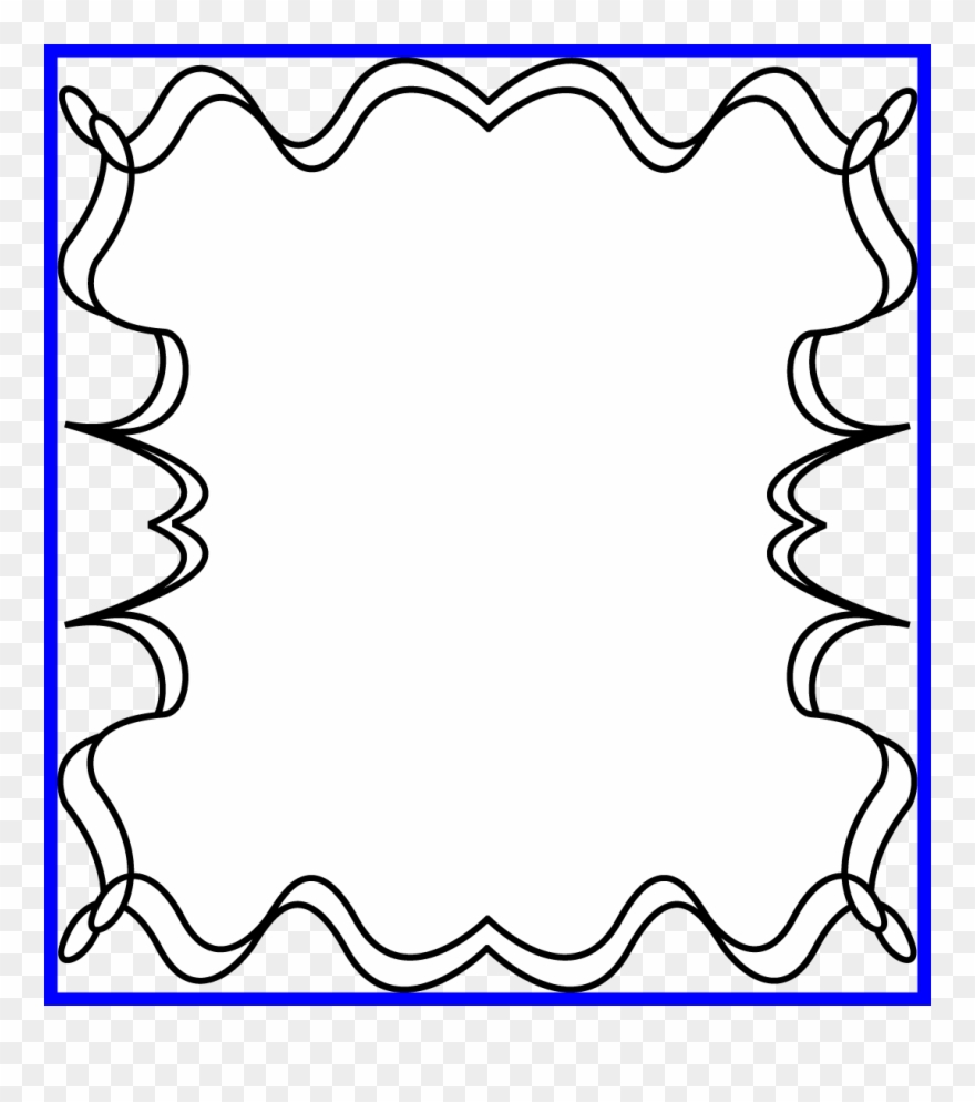 Black And White Of Image - Border Picture Frame Halloween Clipart