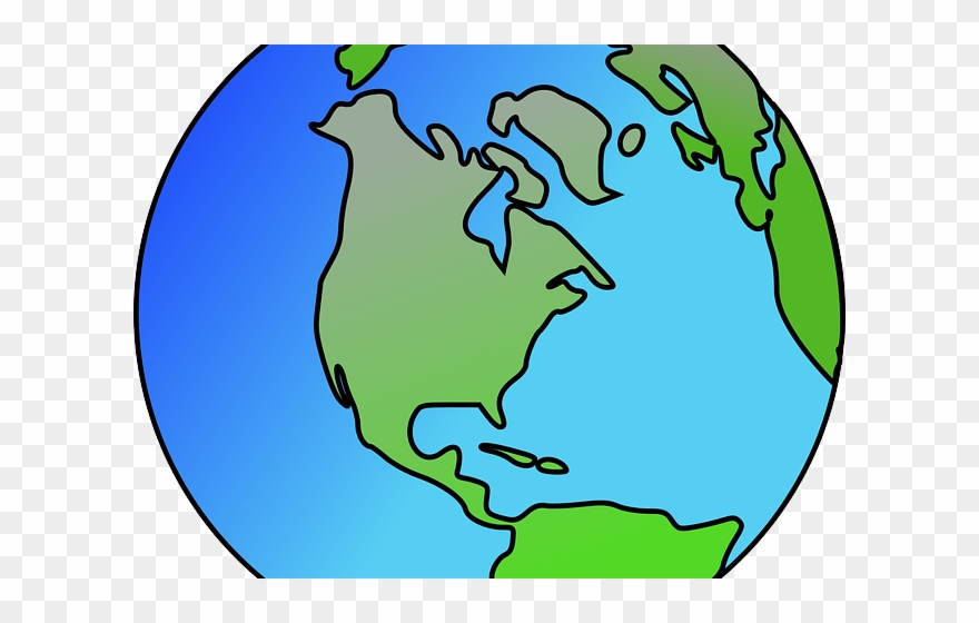 Earth Science Clipart - Clipart Earth North America - Png Download