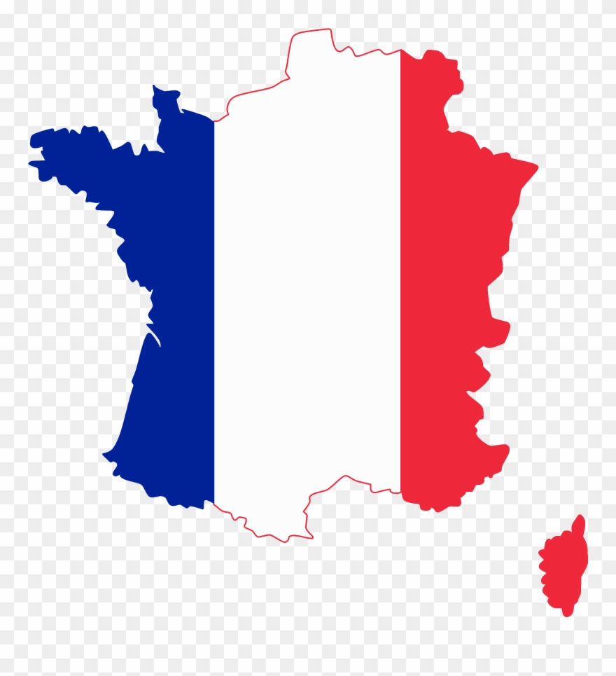 Download Png French Flag Clipart - France Map Free Vector Transparent Png