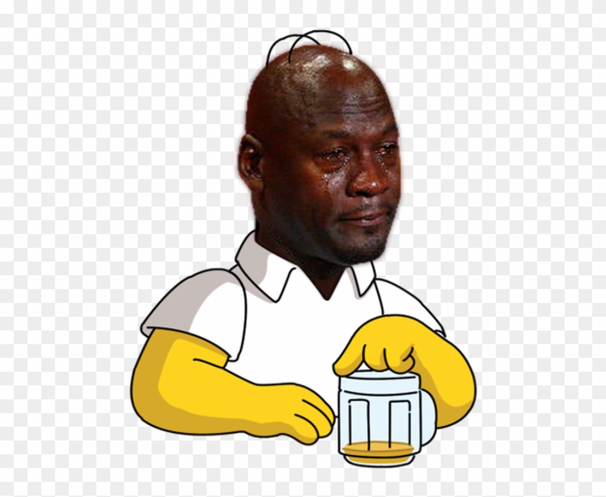 Crying Jordan Face Png - Michael Jordan Meme Png Clipart