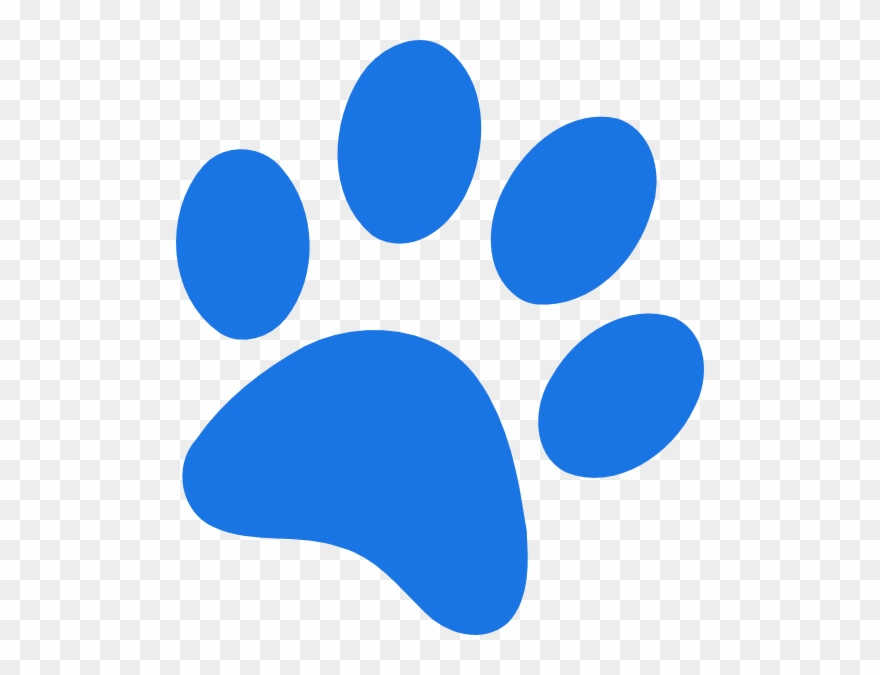 Blue Paw Print Png Clipart