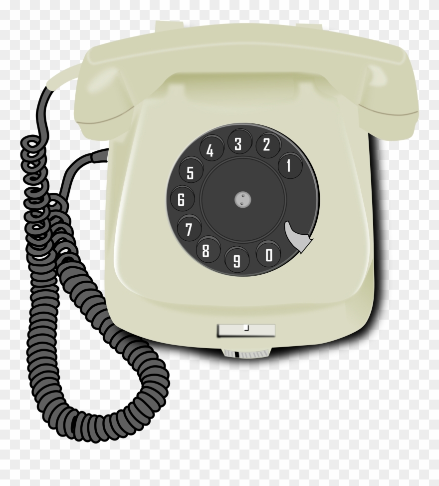 Telephone Mobile Phones Computer Icons Rotary Dial - Old Phone Png Clipart