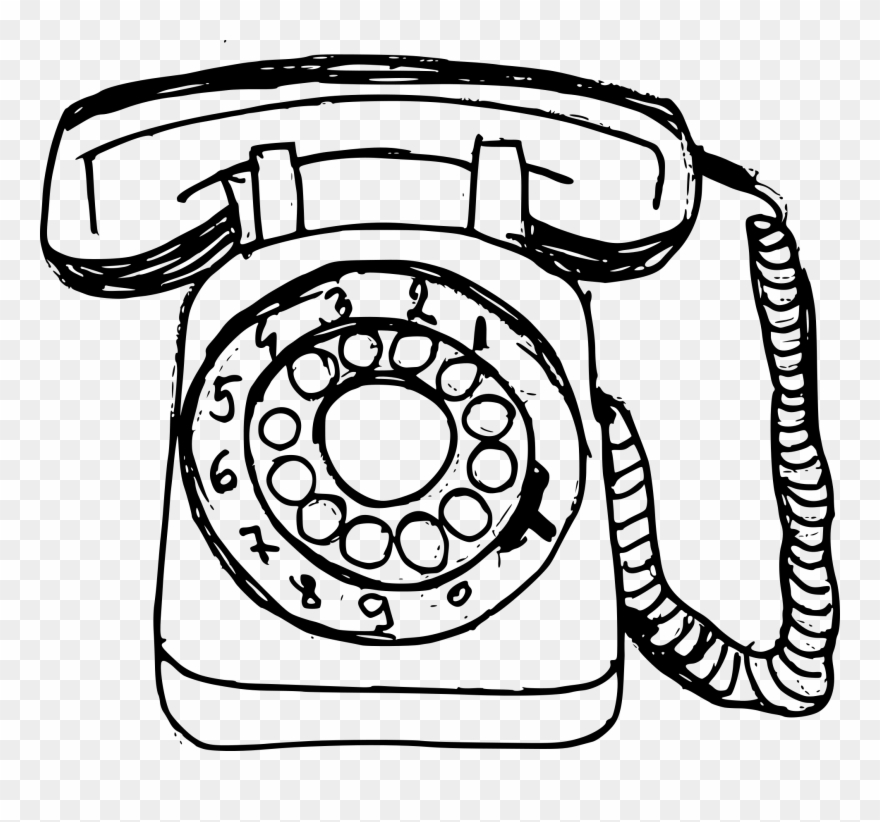 Collection Of Free Telephone Drawing - Old Telephone Drawing Clipart