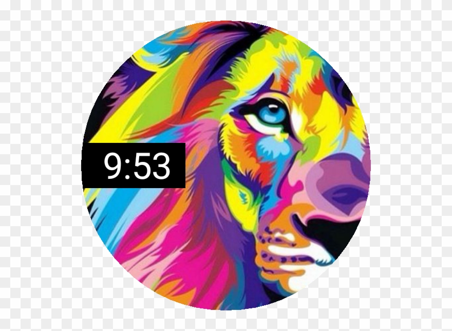 Lion Watch Face Preview Clipart