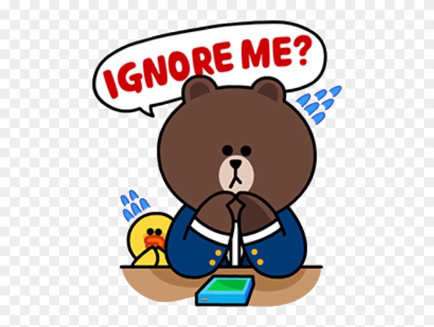 Emoticons, Smileys, Line Love, Cony Brown, Line - Ignore Png Clipart