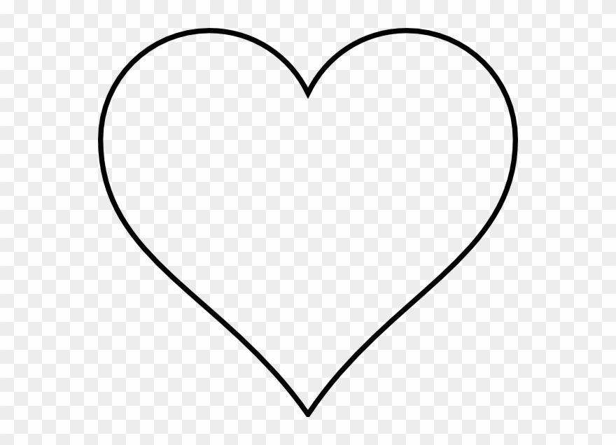 Angel Corner Border Clip Art Images Gallery - Heart Outline - Png Download