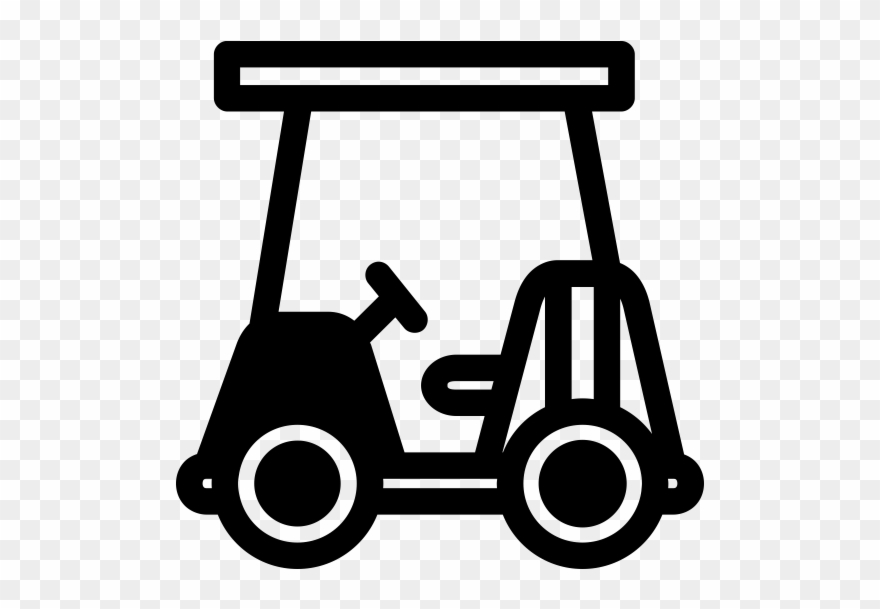 Golf Cart Rubber Stamp - Spirala Clipart