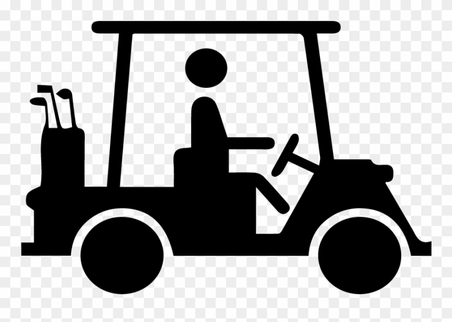 Car@4x - Golf Game Silhouette Vector Clipart