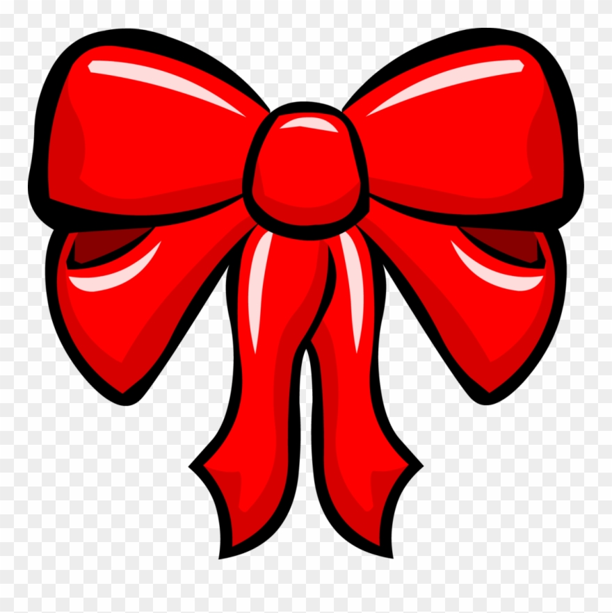 Christmas Ribbon - Png - Club Penguin Christmas Png Clipart