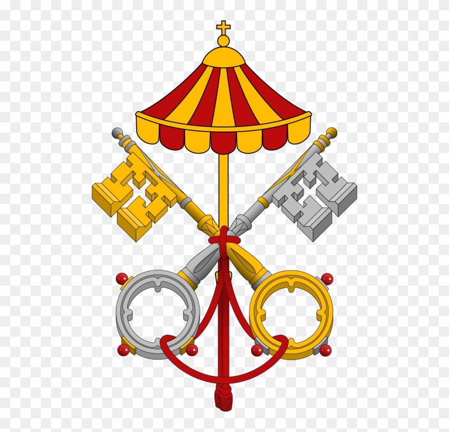 Sede Vacante - Crossed Keys Catholic Symbol Clipart
