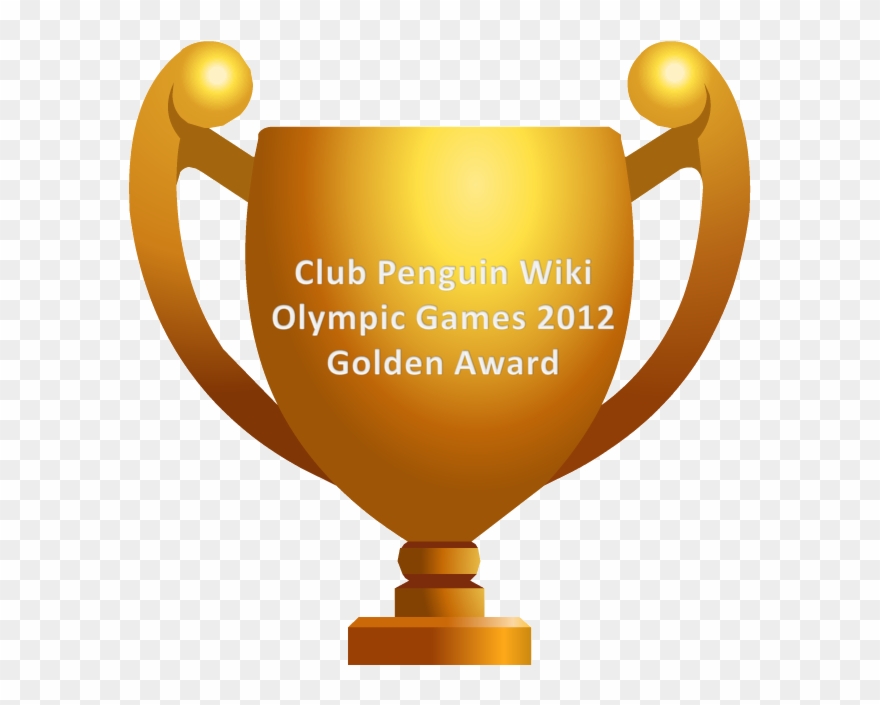 Club Penguin Wiki Olympic Games August 2012 Gold Award - Trophy Clipart