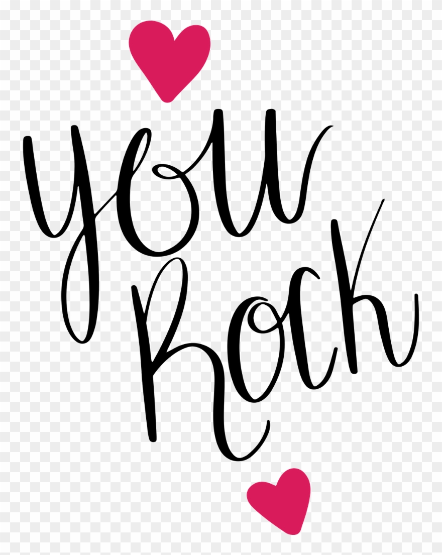 Ftestickers Text Heart Rock Yourock Freetoedit - You Re Amazing Png Clipart