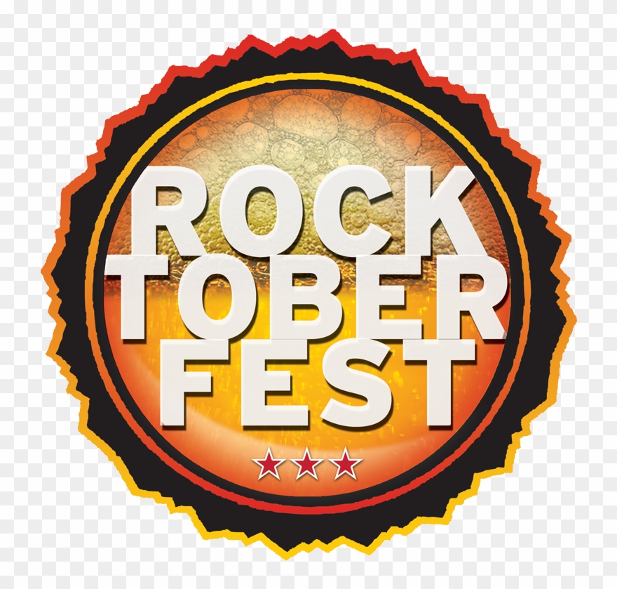 Rocktoberfest - 3 1/2" Diameter Round Celluloid Button Clipart