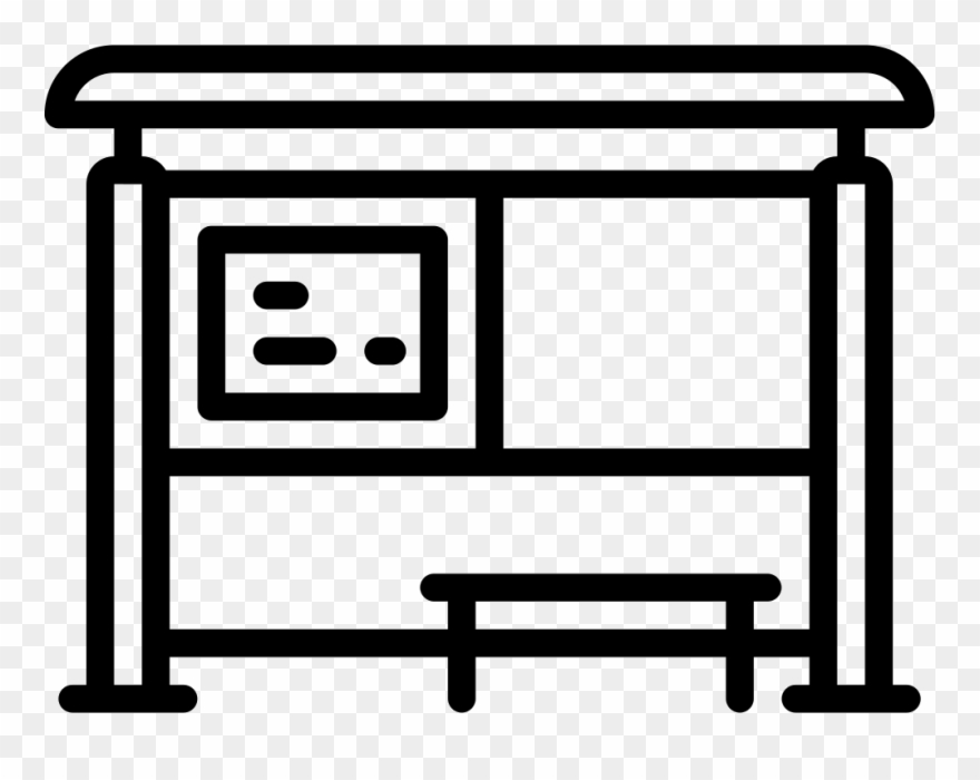 Bus Shelter Png - Bus Stop Icon Png Clipart