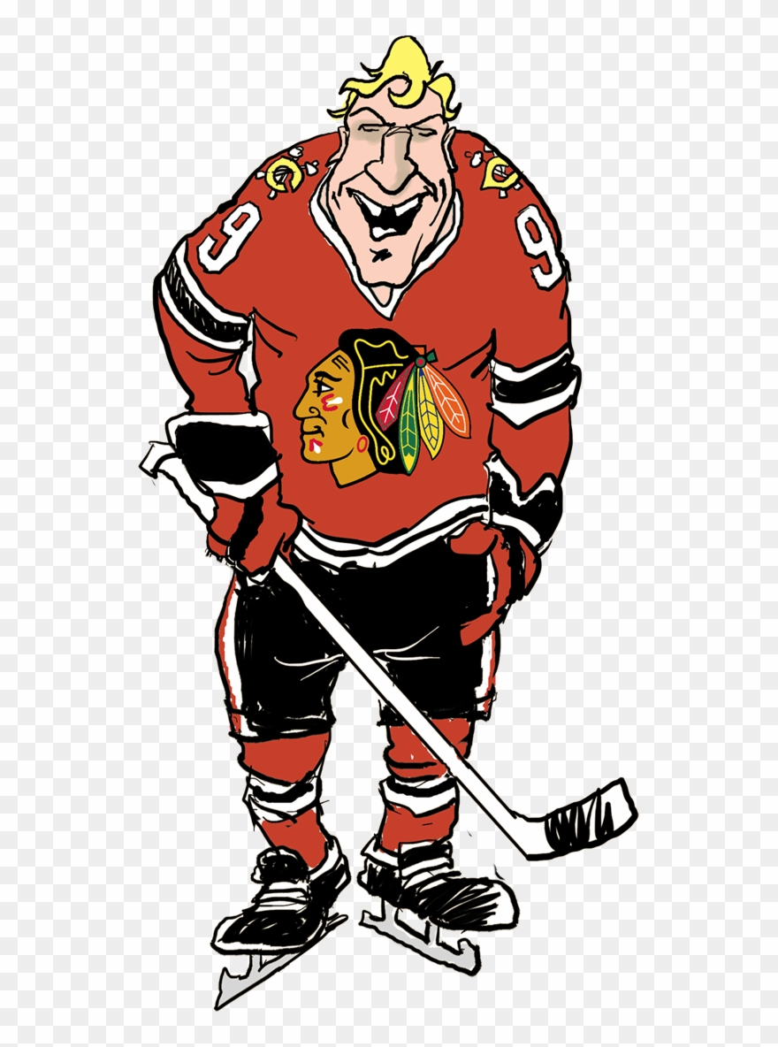 Bobby Hull - Fathead Chicago Blackhawks Logo Wall Graphic Clipart