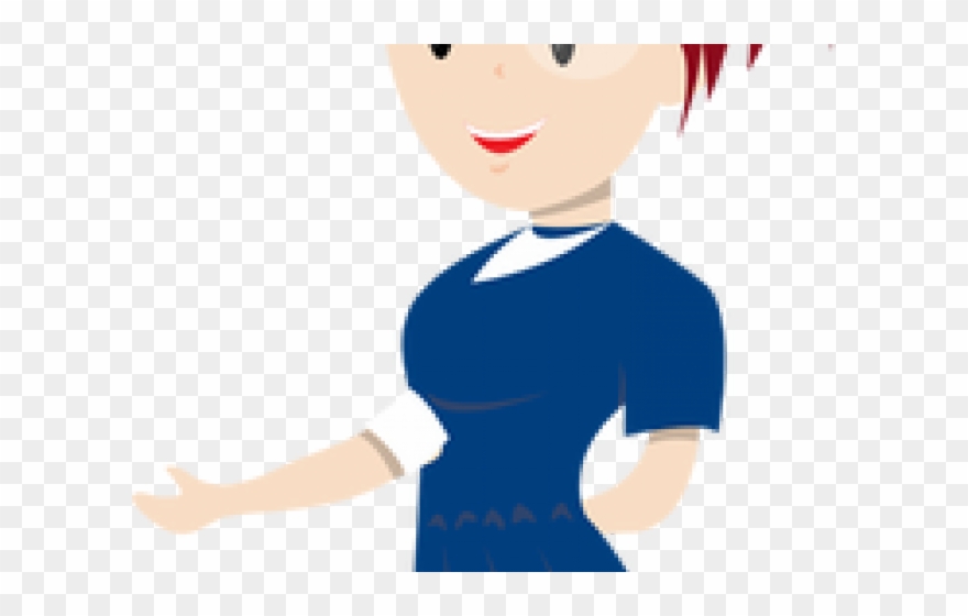 Redhead Clipart Little Girl Head - Teacher - Png Download