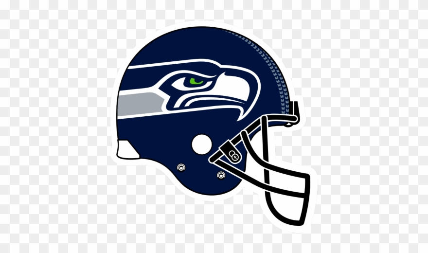 Sea Hawks Iogo On Helment Drawing - Minnesota Vikings Helmet Vector Clipart