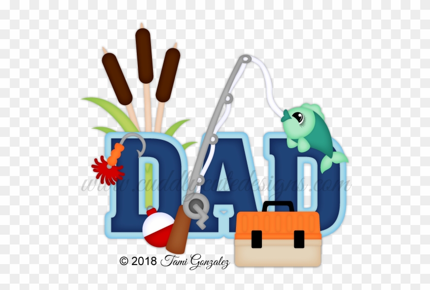 Fishing Dad Title - Fishing Clipart