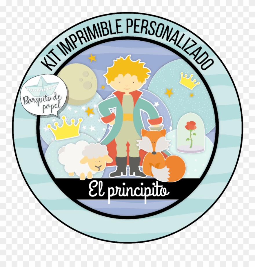 Kit Imprimible Personalizado Candy Bar Principito Completo - The Little Prince Clipart