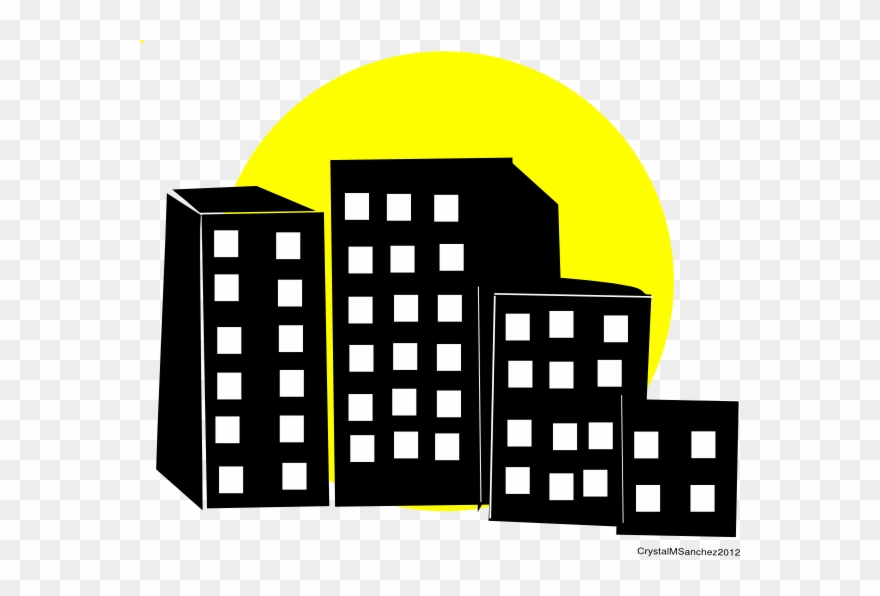 Cityskyscrapers Clip Art At Clker Com Vector Clip Art - Kota Kartun Png Transparent Png
