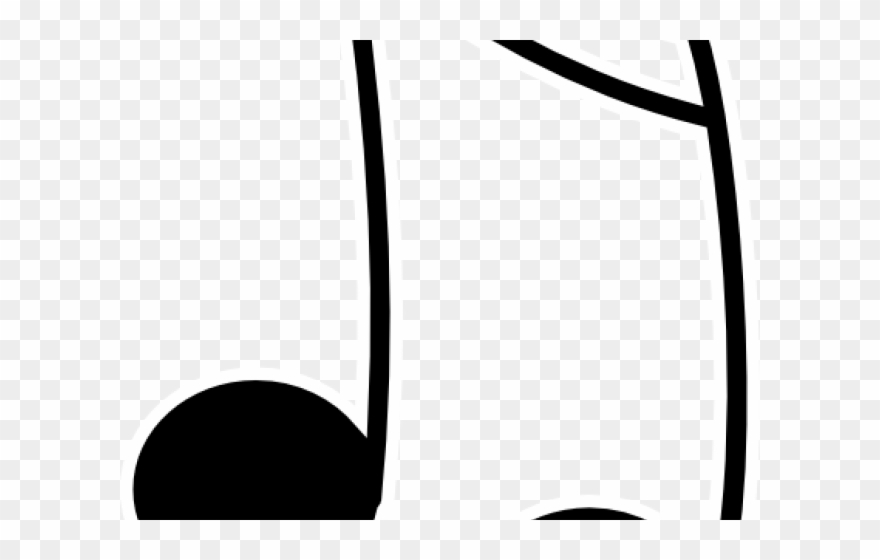 Musical Notes Clipart Outline - Png Download