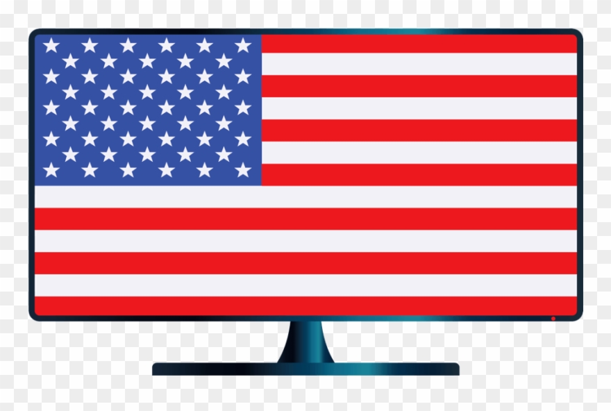 Usa Tv - Usa Flag Clipart