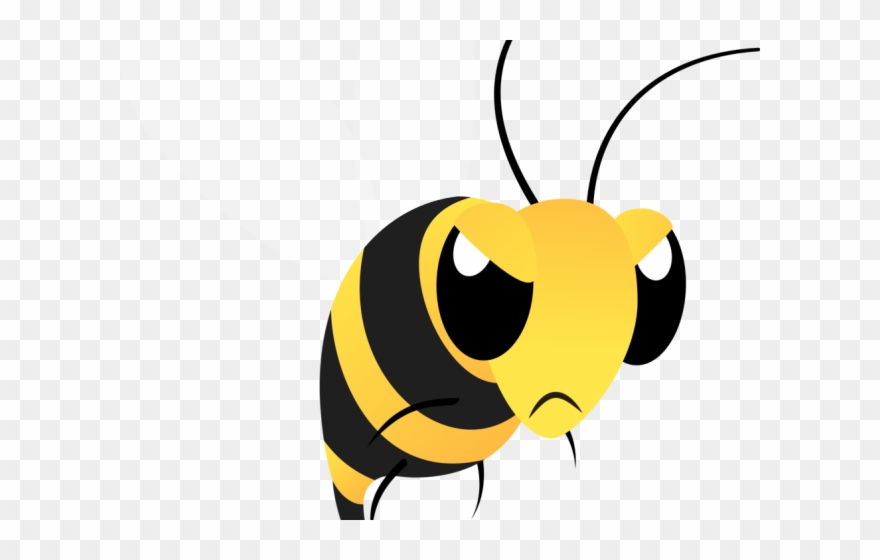 Bumblebee Clipart Mean To Bee - Evil Cartoon Bees - Png Download