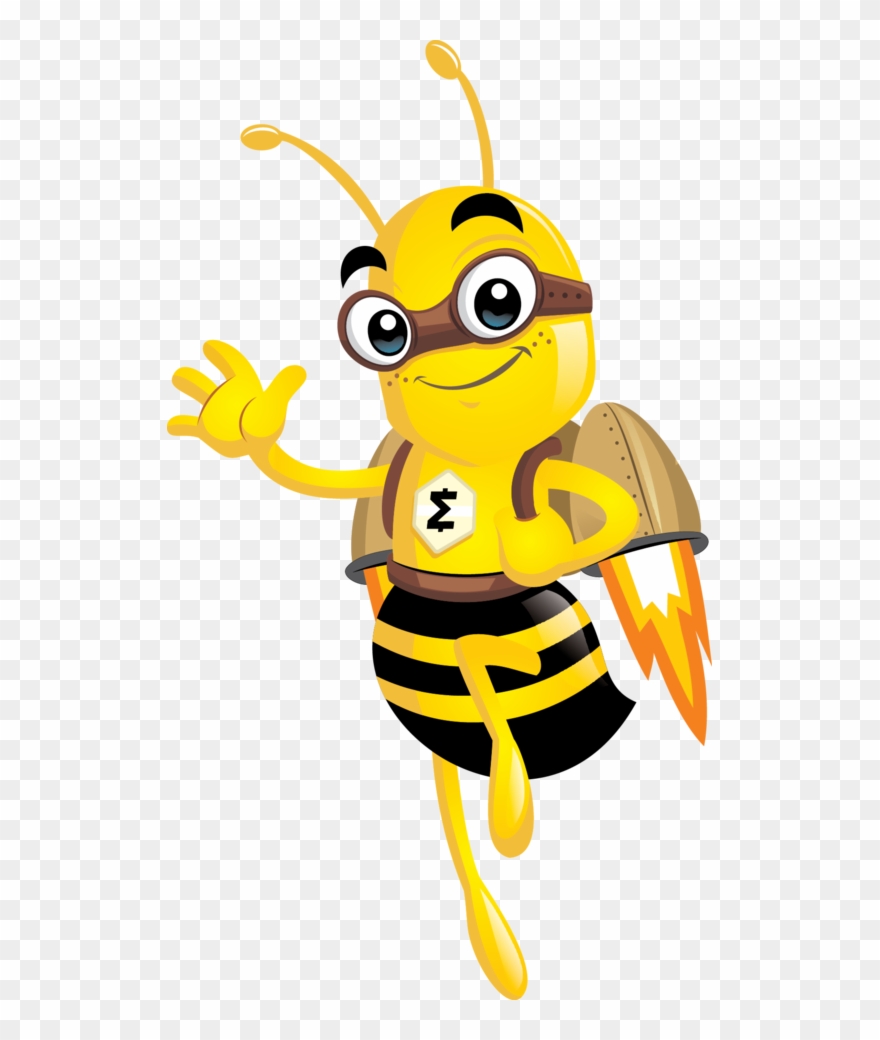 Bumblebee Clipart Smart Bee - Smart Bee - Png Download
