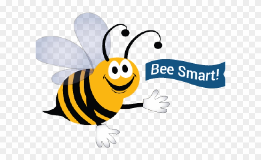Bumblebee Clipart Smart Bee - Smart Bee Clip Art - Png Download