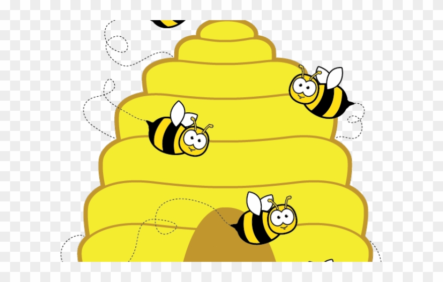 Bumblebee Clipart Sarang - Stup De Albine Desen - Png Download