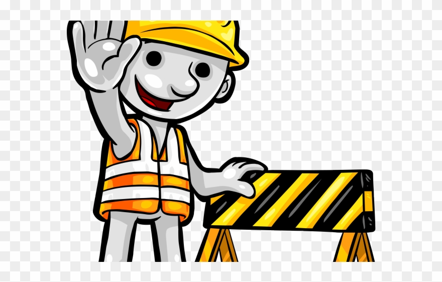 Industrial Worker Clipart Office Renovation - Men At Work Cartoon - Png Download