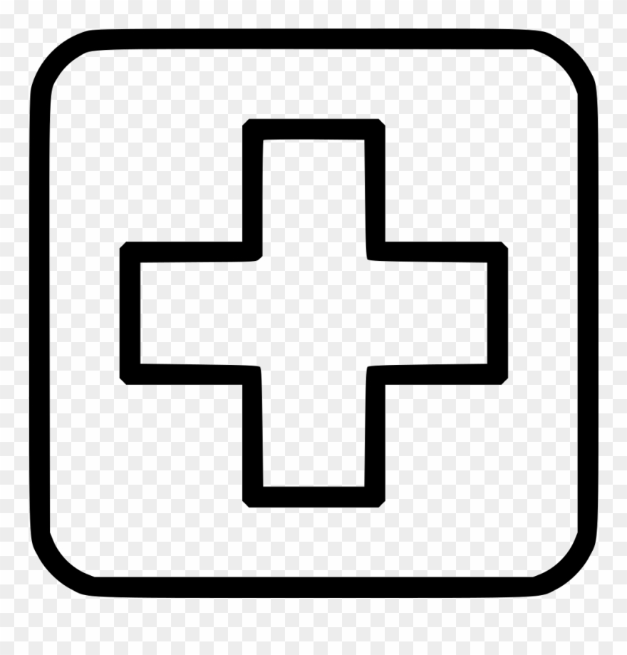 Graphic Black And White Stock Medicine Free On Dumielauxepices - Hospital Cross Clipart Black And White - Png Download