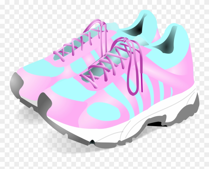 Free Pink Shoes Cliparts Download Clip Art Baby Tennis - Woman Sport Shoes Png Transparent Png