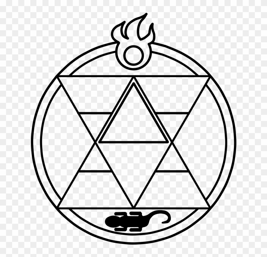 Transmutation Circles On Fma, All Related Information - Fullmetal Alchemist Roy Mustang Tattoo Clipart