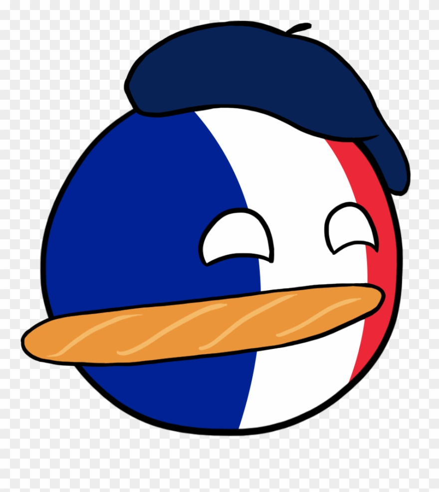 First Time Being Proud Of French Heritage On Fj Thank - France Countryball With Baguette Clipart