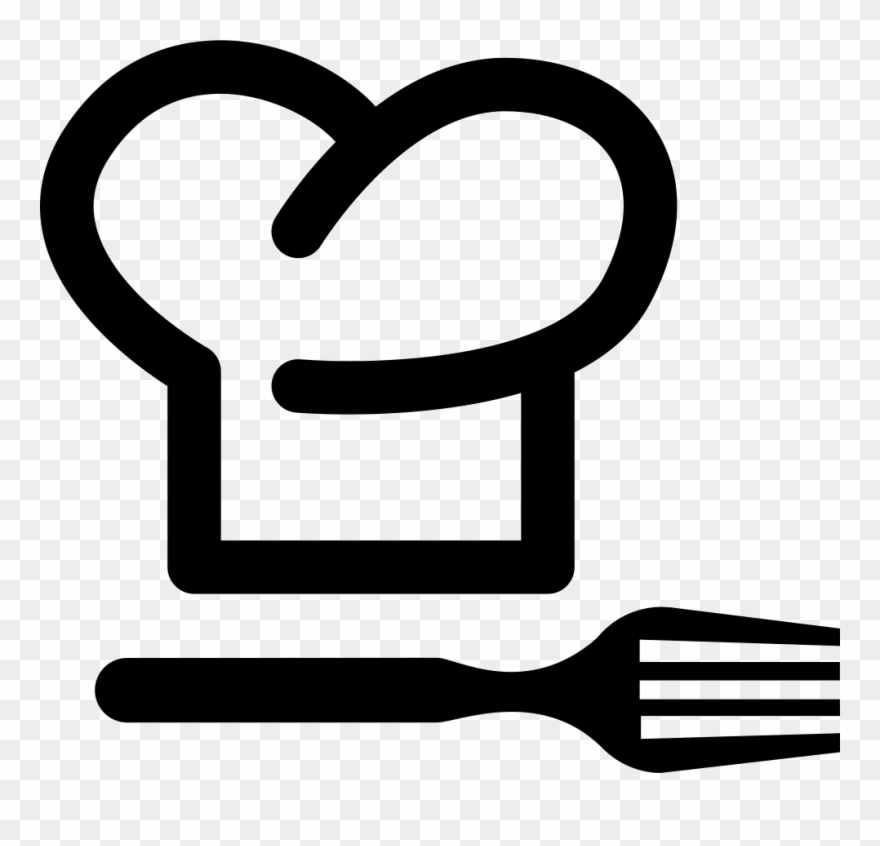 Fork Clipart Pink Chef Hat - Chef Hat Free Icon Png Transparent Png