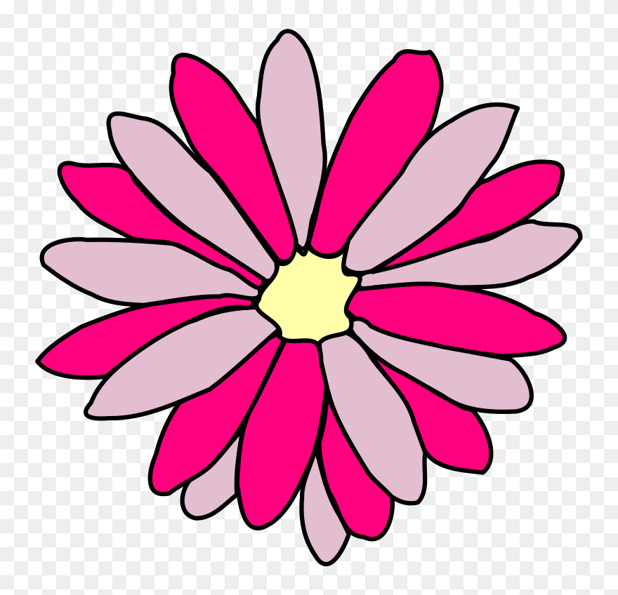 Vector Library Library Daisy Flower Clipart - Red Flower Clip Art - Png Download