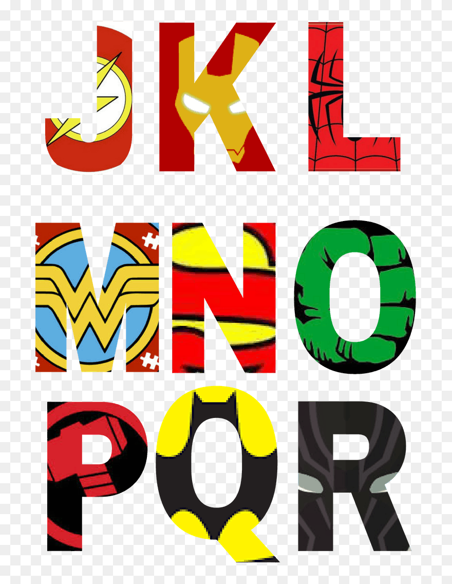 Superhero Lettering Printable Superhero Party Invitations, - Free Printable Superhero Alphabet Letters Clipart
