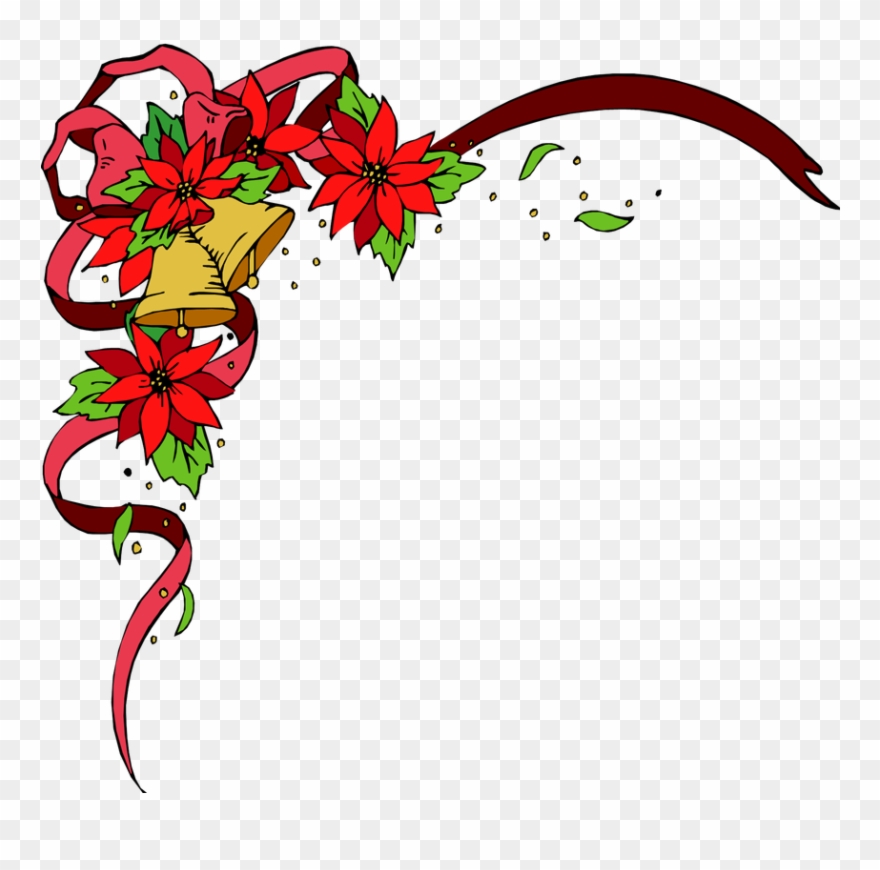 Transparent Christmas Border Design Clipart