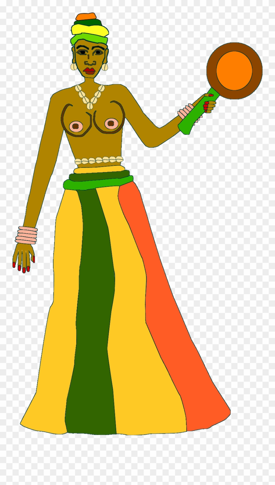 Orisha Of Sweet Water, All Things Beautiful And Refined, - Illustration Clipart