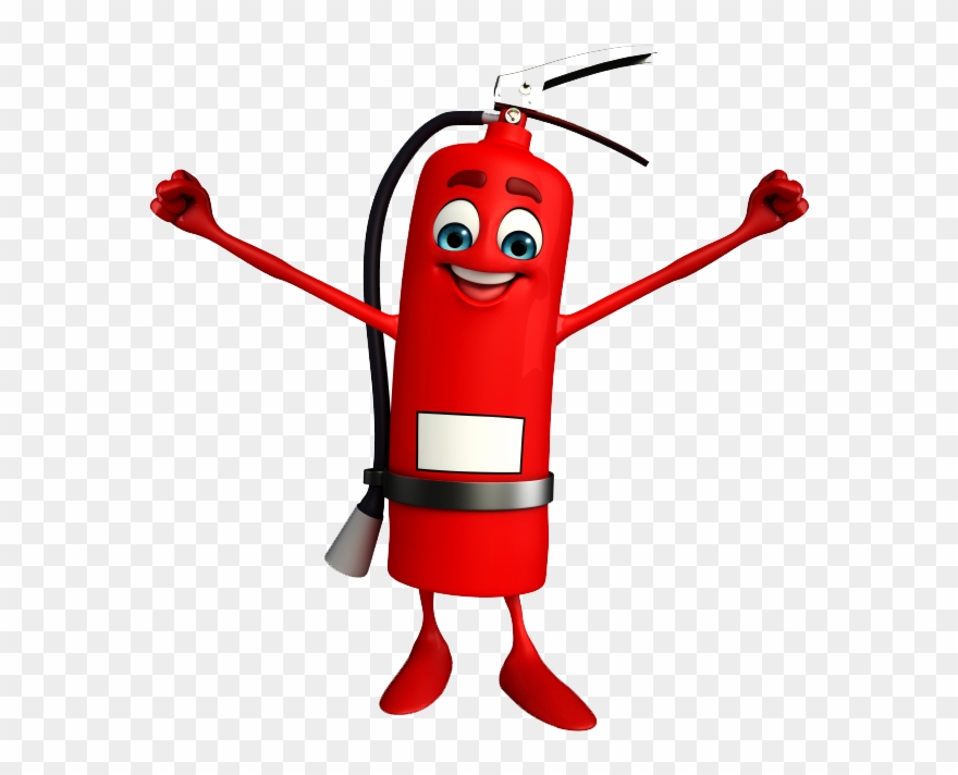 Fire Extinguishers Cartoon Clipart