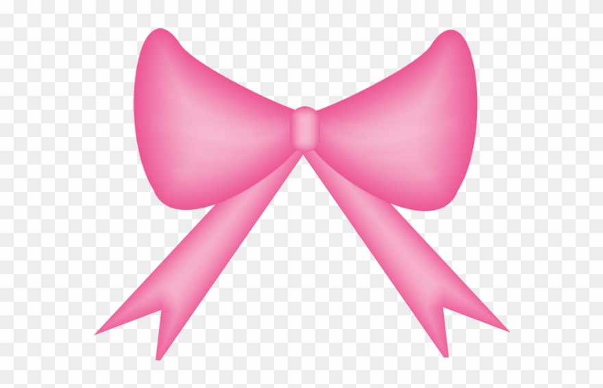 Pink Hair Clipart Girly Bow - Hair Bow No Background - Png Download