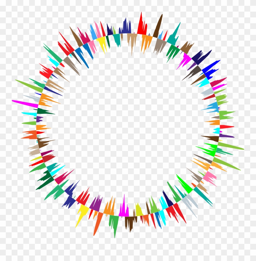 Sound Wave Clipart Volume Sound - Audio Wave Circle Png Transparent Png