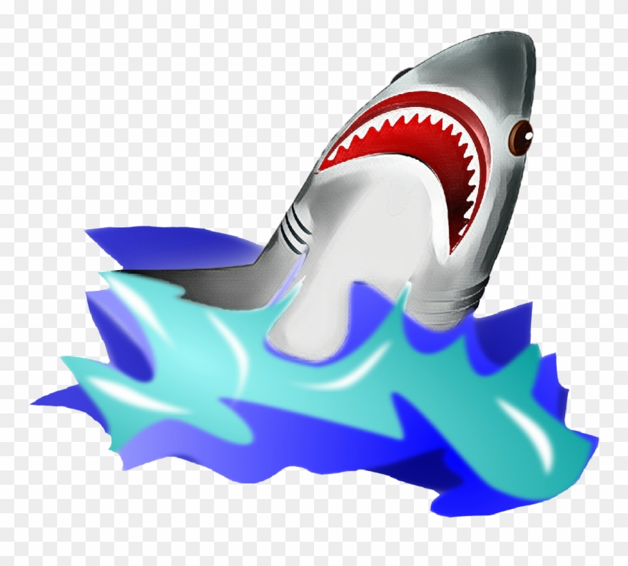 Scsharks Sharks Water Waves Ocean Blue White Shark Clipart