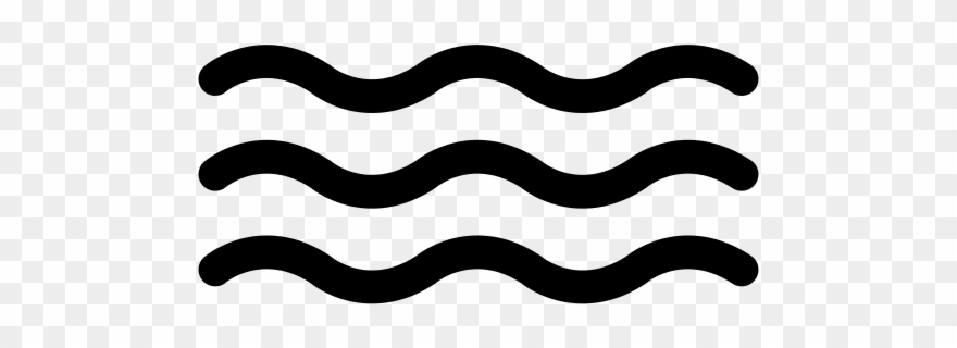 Water Waves Rubber Stamp - Water Clipart