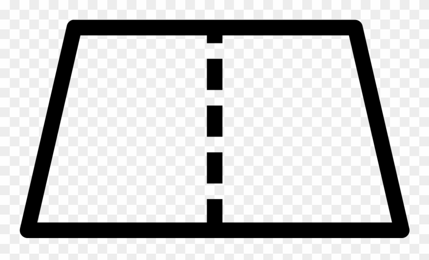 This Is A Picture Of A Road That Has Two Lanes - Road Clipart