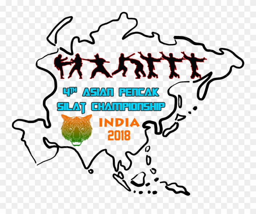 4th Asian Pencak Silat Championship 2018, India - World Pencak Silat Championship Banner Clipart