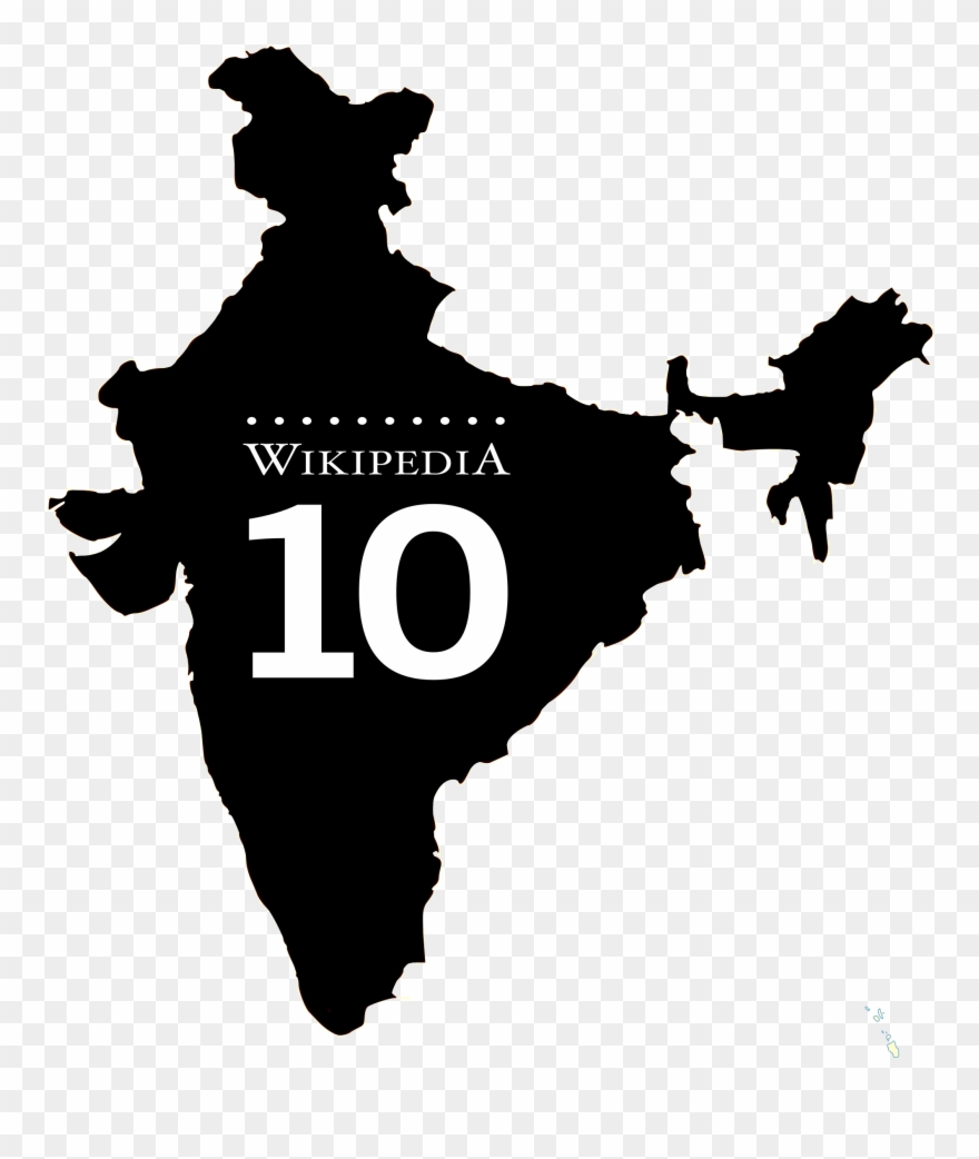 Clipart Library Library Country Svg Silhouette - India Map Vector Png Transparent Png