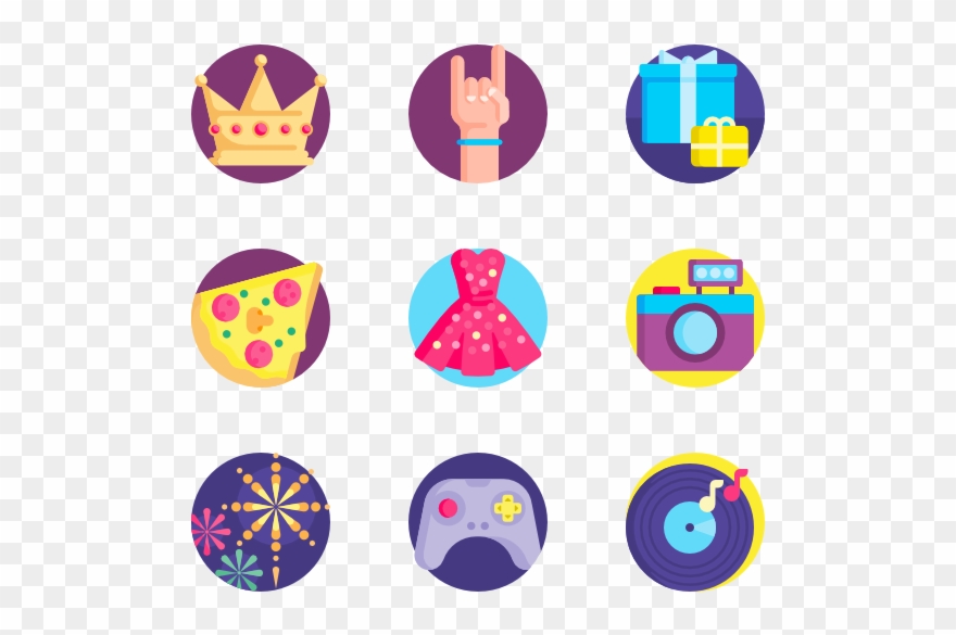 Night Party - Customer Service Vector Icon Clipart