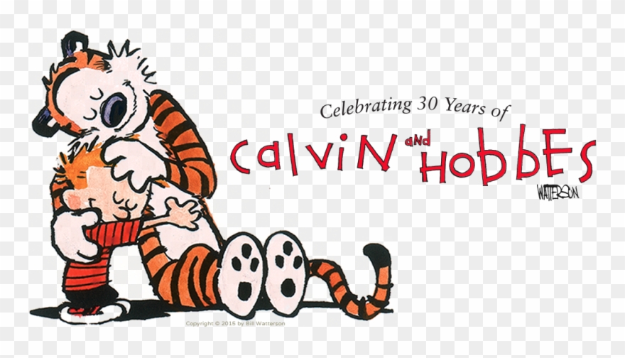 Calvin Y Hobbes, Happy 30th, Reading Rainbow, - Calvin And Hobbes Logo Clipart